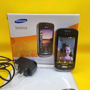Samsung Solstice SGH-A887 AT&T *Touchscreen Unresponsive w Charger, Box